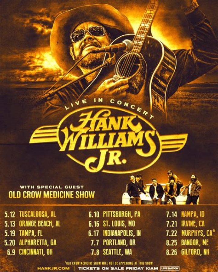 Hank Williams Jr Tour 2023: Tickets, where to buy, dates, venues, and more