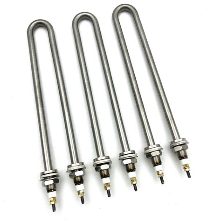 How are electric heating elements rated?
