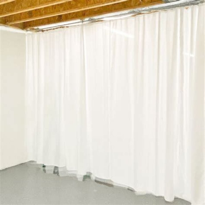 How can I hide my storage with curtains?