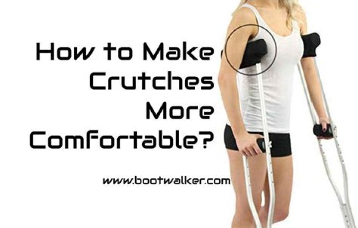 How can I make my elbow crutches more comfortable?