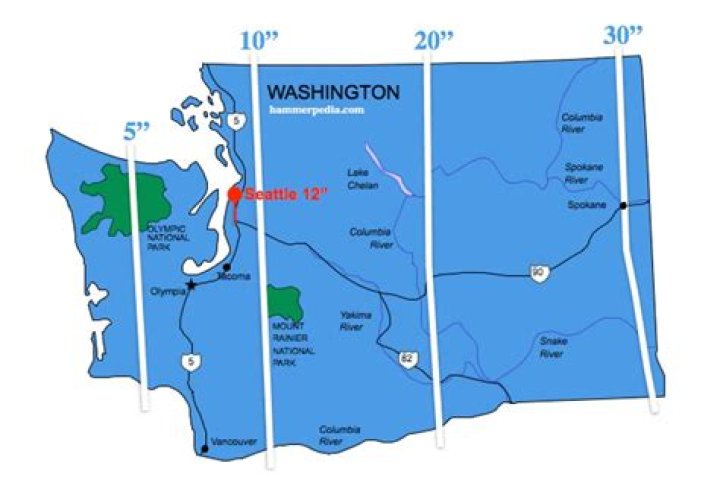 How deep is the frost line in Spokane Washington?
