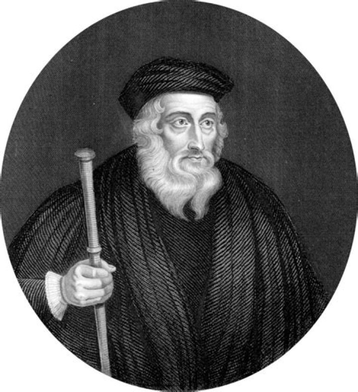 How did John Wycliffe die?
