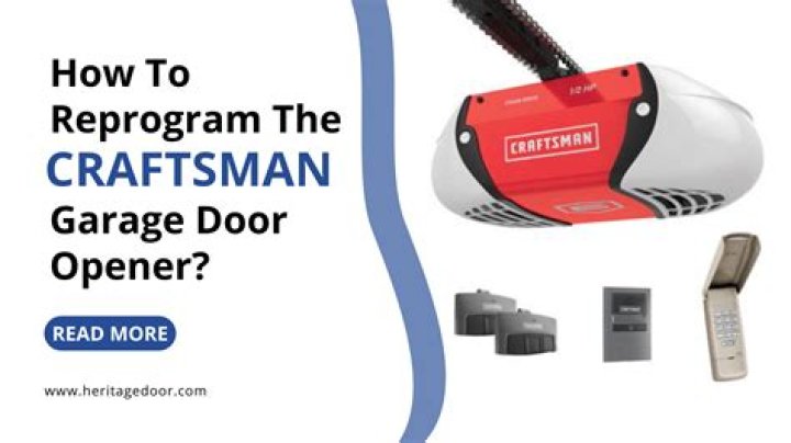 How do I adjust my Craftsman garage door opener?