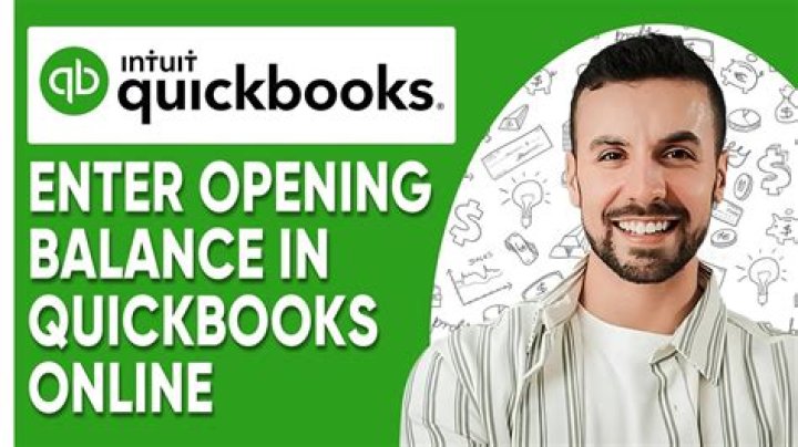 How do I change the opening credit card balance in QuickBooks?