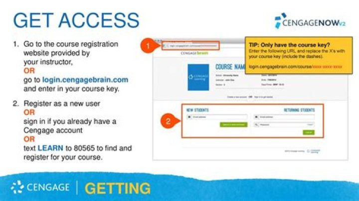 How do I create a cengage account?