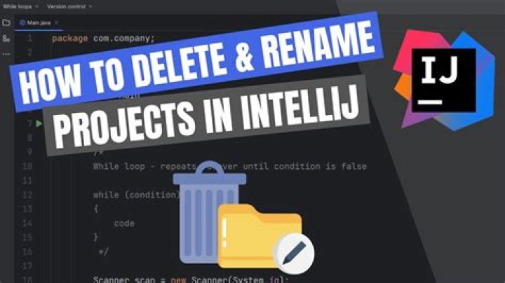 How do I delete a project in IntelliJ?