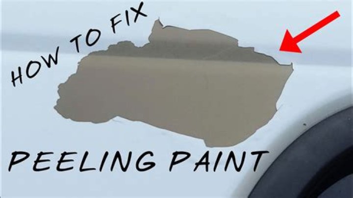 How do I fix peeling paint on my car?