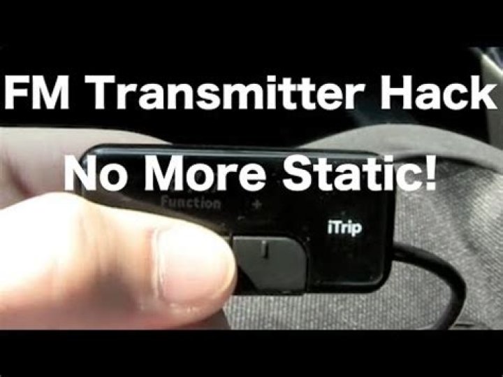 How do I fix static on my FM transmitter?