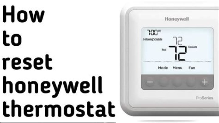 How do I reset my Honeywell thermostat rth2300b1038?