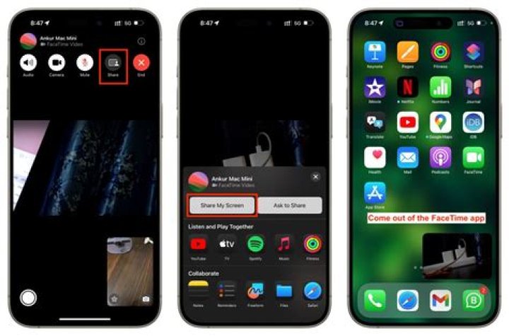 How do I rotate my screen on FaceTime?