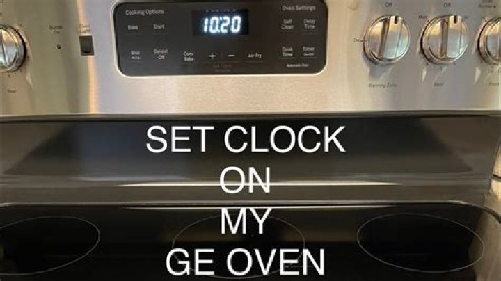 How do I set the clock on my GE Monogram oven?