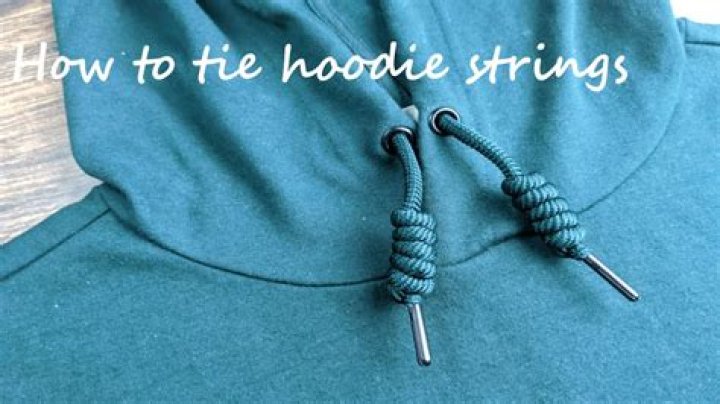 How do I shorten my hoodie strings?