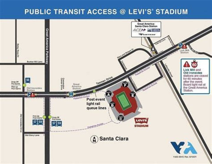 How do I take public transportation to Levi’s Stadium?