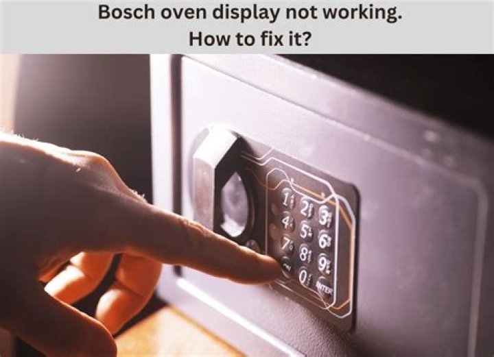 How do I unlock my Bosch oven door?