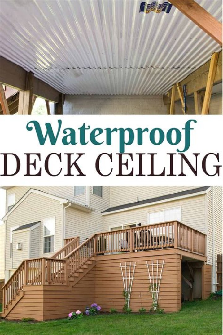 How do I waterproof under my deck?