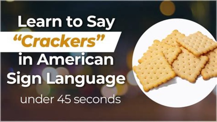 How do u say cracker in/sign language?
