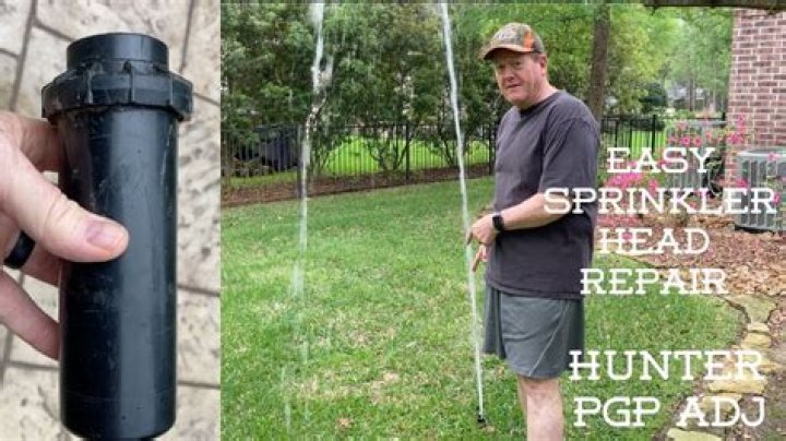 How do you adjust PGJ Hunter sprinkler heads?