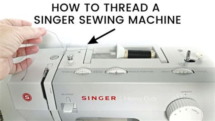 How do you adjust the needle on a Singer sewing machine?