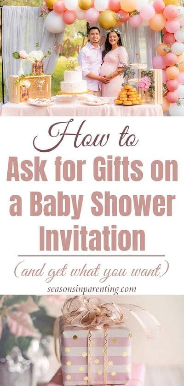 How do you ask for gift cards on a baby shower invitation?