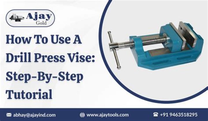 How do you attach a drill press vise?
