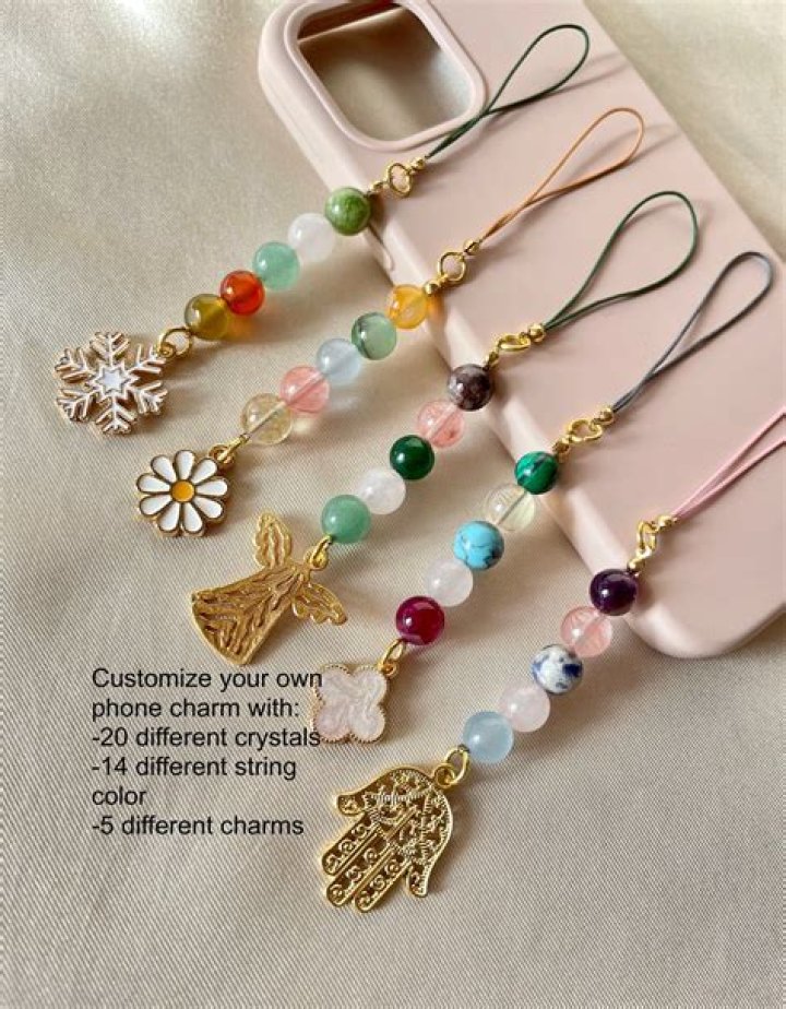 How do you attach cell phone charms?