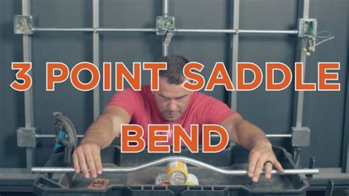 How do you bend a 3 point saddle in 3/4 EMT?