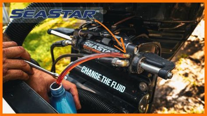 How do you bleed air from Seastar hydraulic steering?