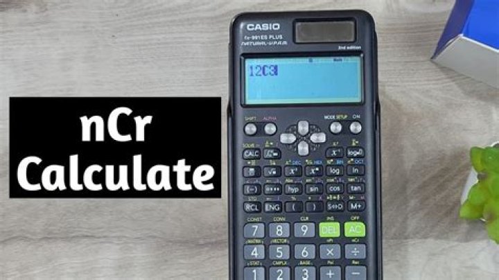 How do you calculate nCr on calculator?