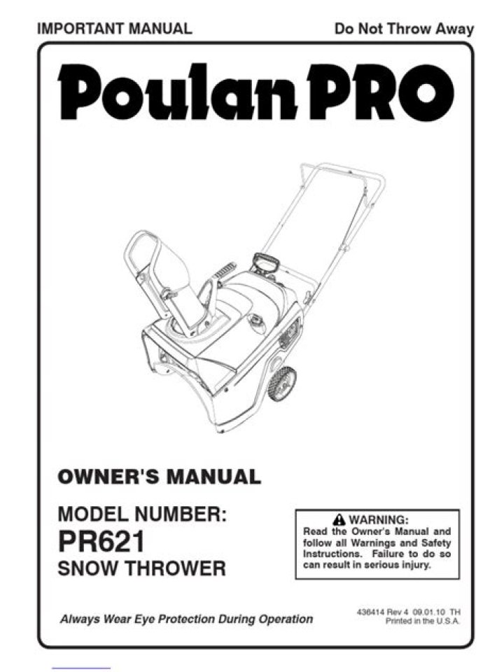 How do you change the oil on a Poulan Pro snowblower?