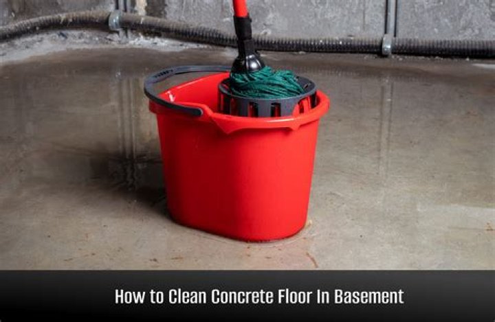 How do you clean a concrete floor after drywall?