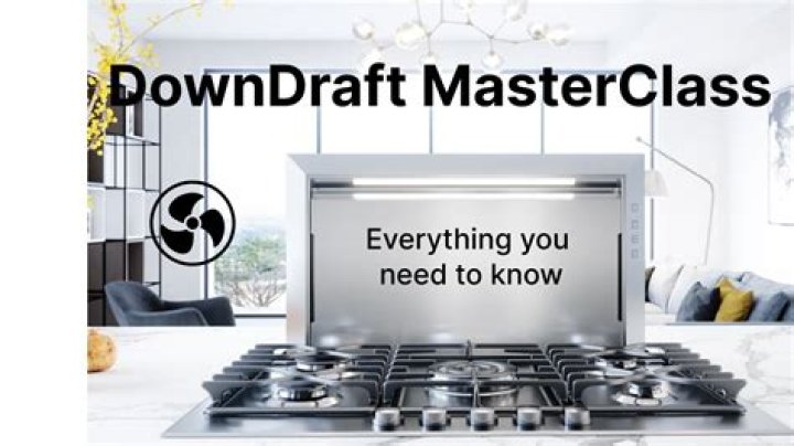 How do you clean a downdraft stove vent?