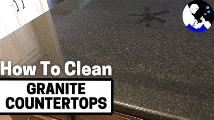 How do you clean black leather granite?