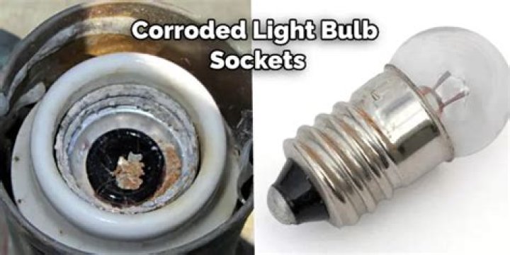 How do you clean corroded light sockets?