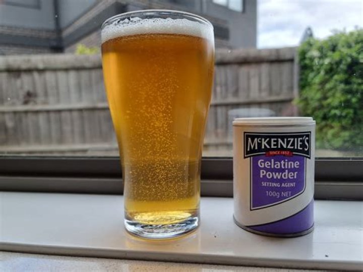 How do you clear beer with gelatin?