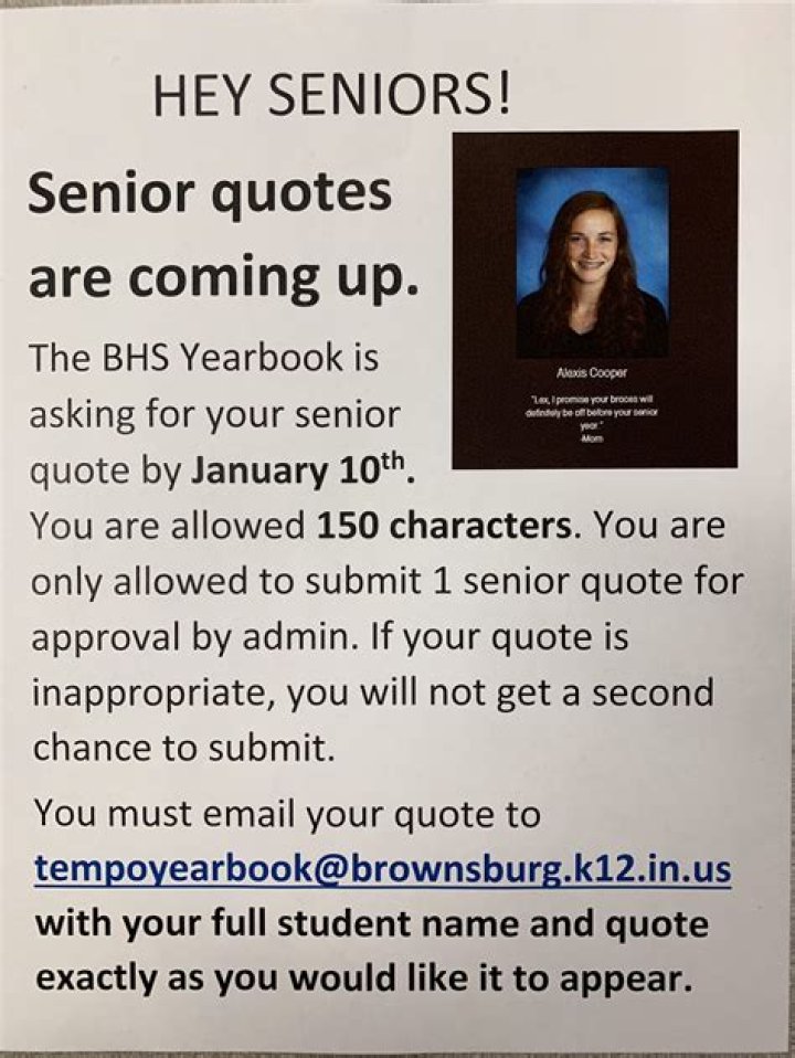How do you come up with a good senior quote?