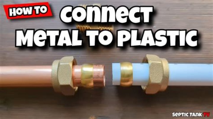 How do you connect PVC to brass fittings?