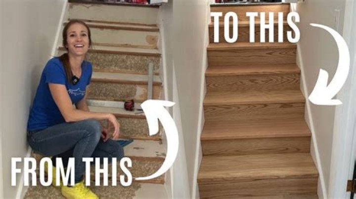 How do you cover plywood stairs?