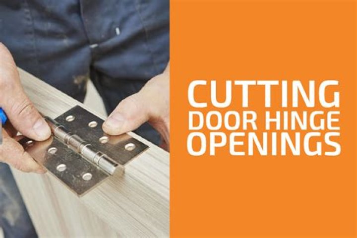 How do you cut door hinges?