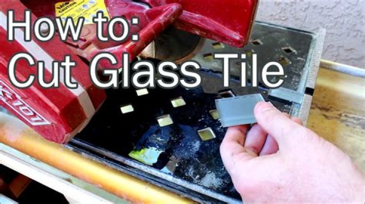 How do you cut glass tile without breaking it?