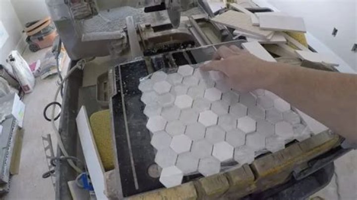 How do you cut marble mosaic without chipping?