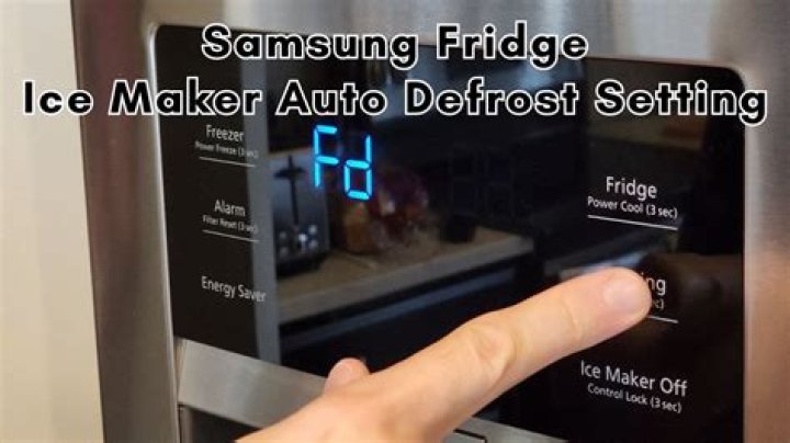 How do you defrost a frozen ice maker?