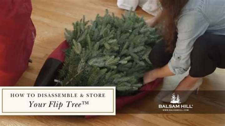 How do you disassemble a Balsam Hill Flip tree?