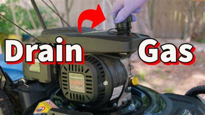How do you drain the gas from a Briggs and Stratton generator?