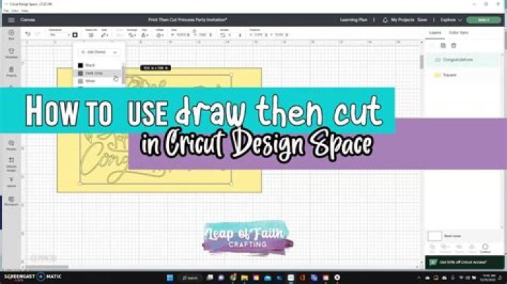 How do you draw an image on Cricut?
