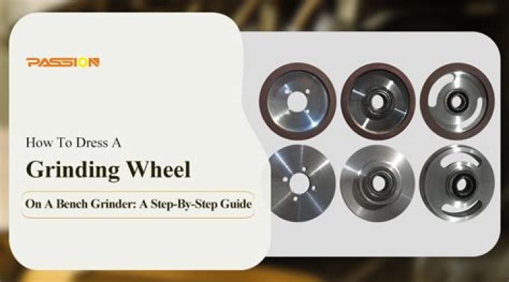 How do you dress a grinder wheel?