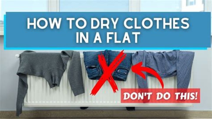 How do you dry clothes to lay flat?