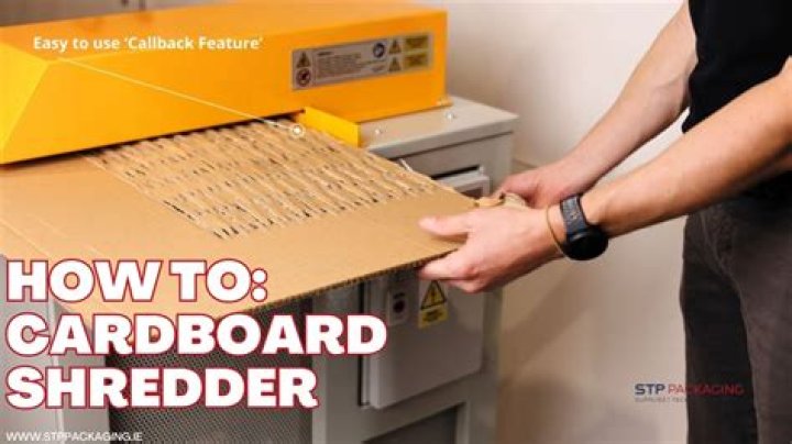 How do you easily shred cardboard?