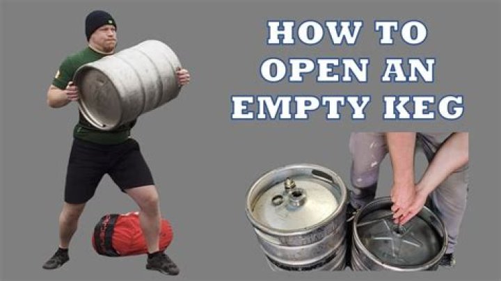 How do you empty a keg?