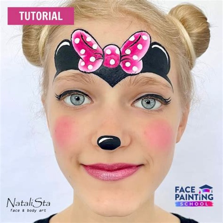 How do you face paint a mouse?