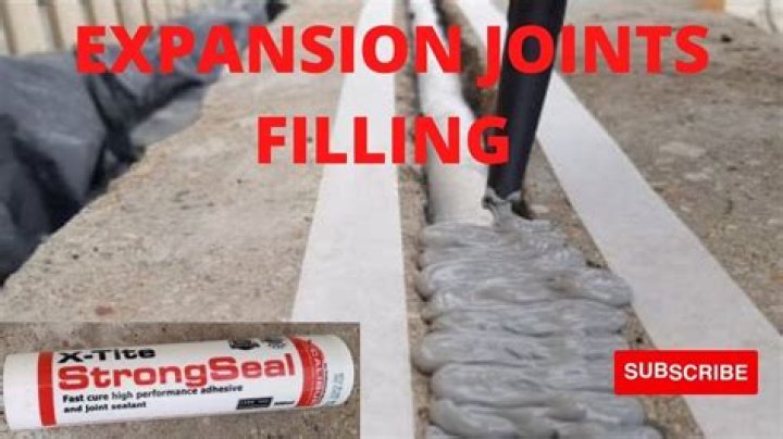 How do you fill expansion joints in concrete driveway?